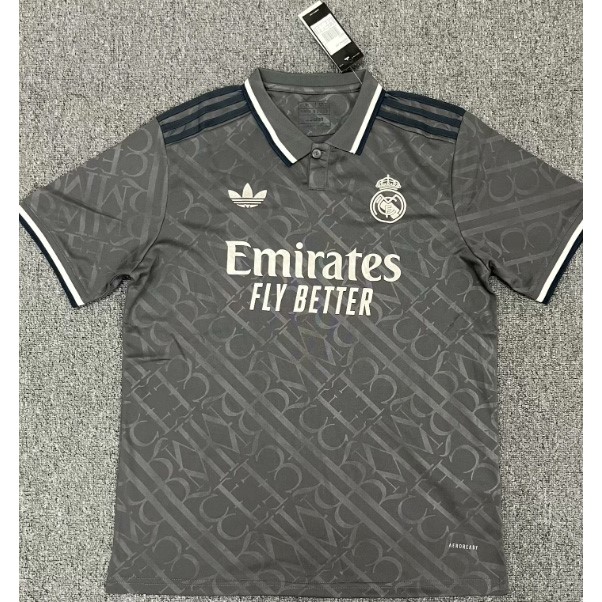 Tailandia Camiseta Real Madrid Replica Segunda Ropa 2024/25 Gris